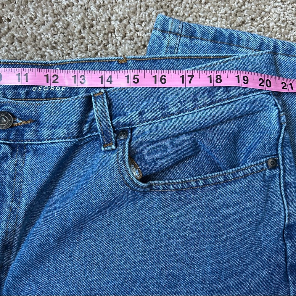 Men’s George Medium Wash Regular Fit Straight Leg Denim Jeans Size 42x32 |C64 - Picture 10 of 16